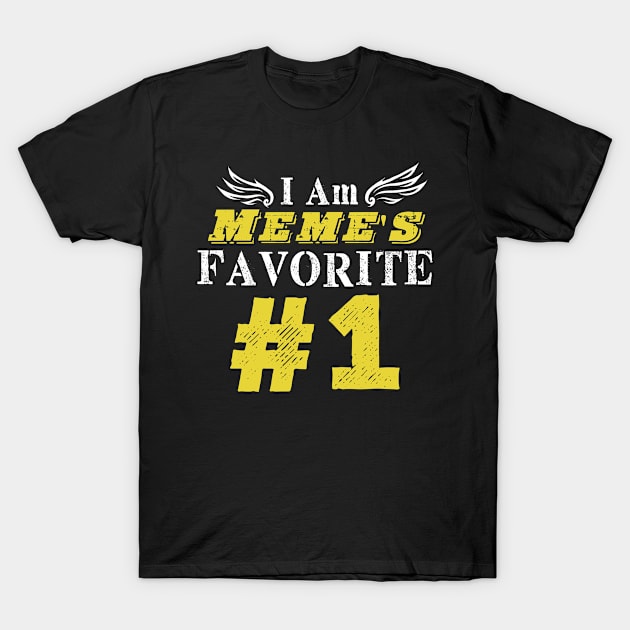 I Am Grandma's Favorite #1 T-Shirt in All Sizes Meme's T-Shirt by SkivingtonAllanss